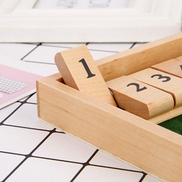 Shut The Box Spel - Leuk Wiskundig Tafelspel voor Volwassenen & Kinderen