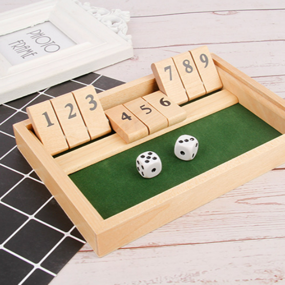 Shut The Box Spel - Leuk Wiskundig Tafelspel voor Volwassenen & Kinderen