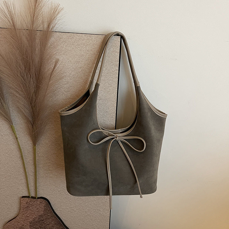 Sac à bandoulière élégant décoré d'un nœud pour femme