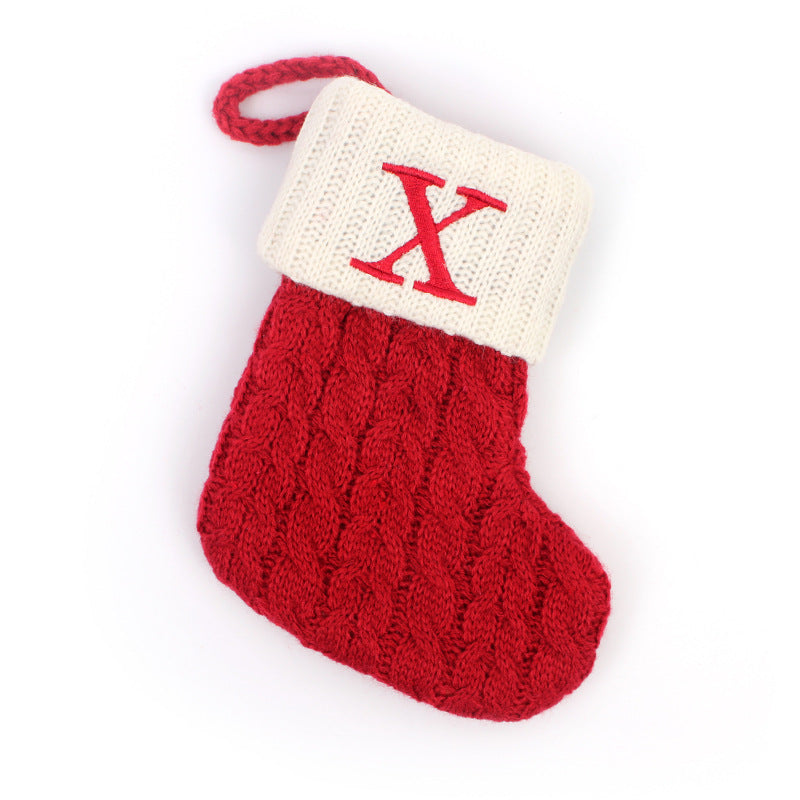 Chaussettes cadeaux de lettre de Noël