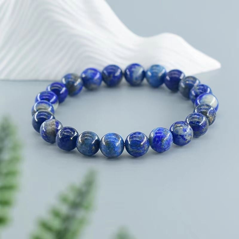 Armband met kralen van natuurlijke lapis lazulisteen