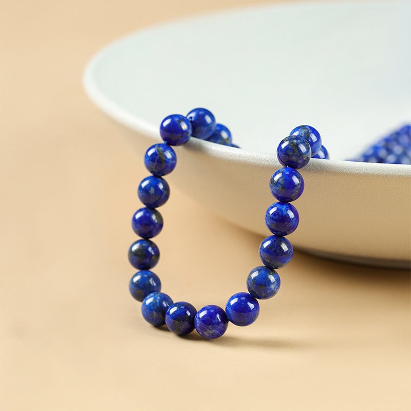 Armband met kralen van natuurlijke lapis lazulisteen