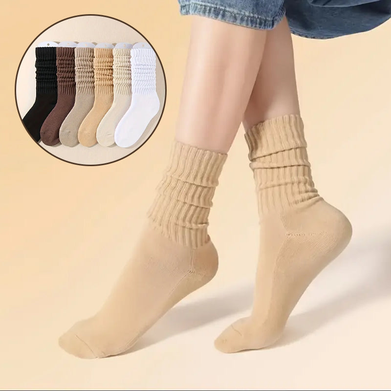 Chaussettes unies pour femme (6 paires)