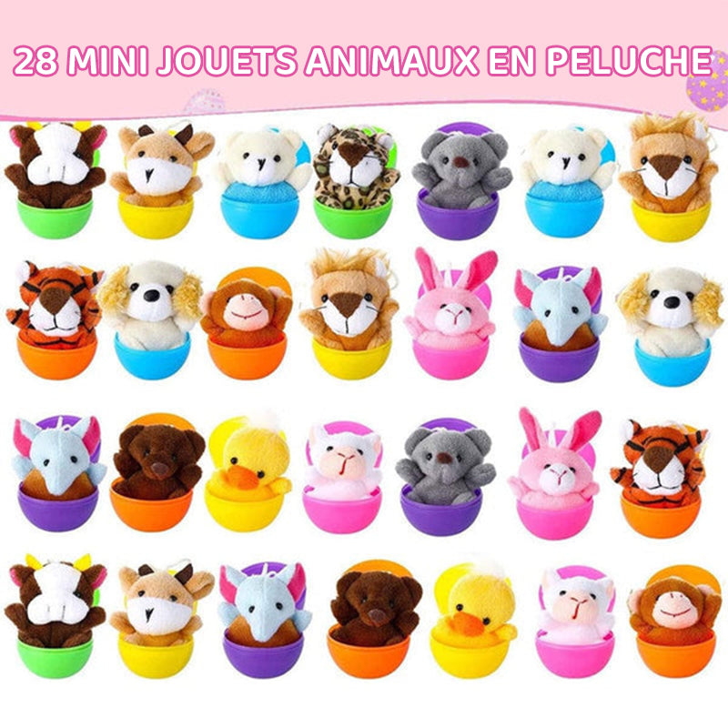 Œufs de Pâques remplis de peluches (28 pièces/1 ensemble)