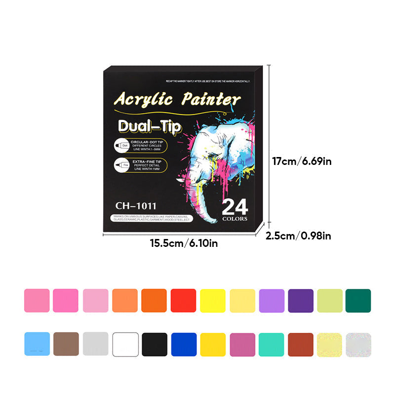 Acrylverfmarker (12PCS/24PCS/36PCS)