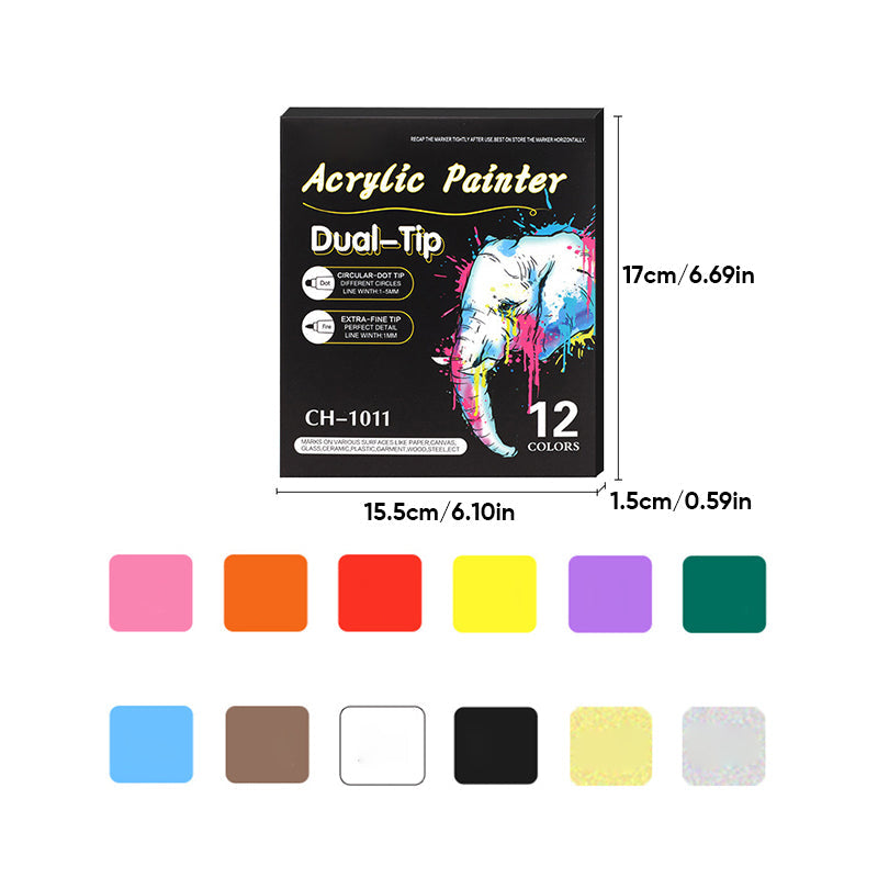 Acrylverfmarker (12PCS/24PCS/36PCS)