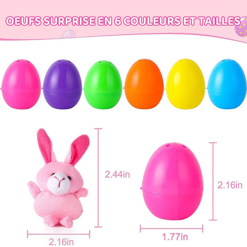 Œufs de Pâques remplis de peluches (28 pièces/1 ensemble)