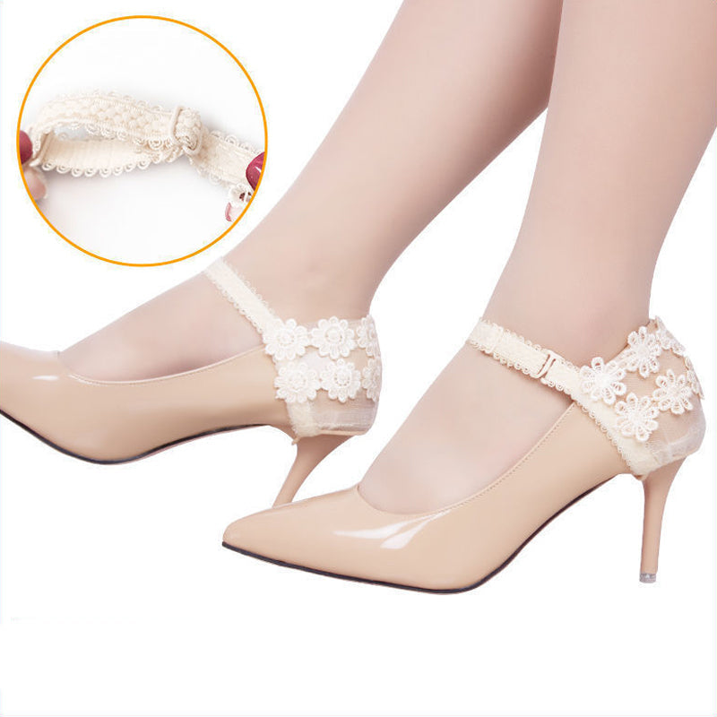 Brides de chaussures à talons hauts en dentelle (3 paires)