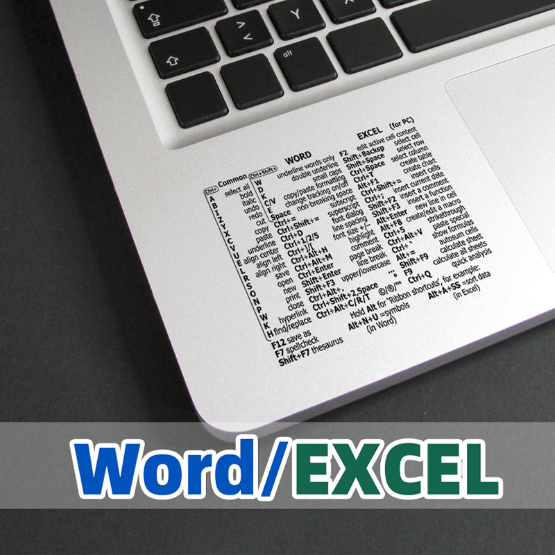 Autocollants de raccourci clavier
