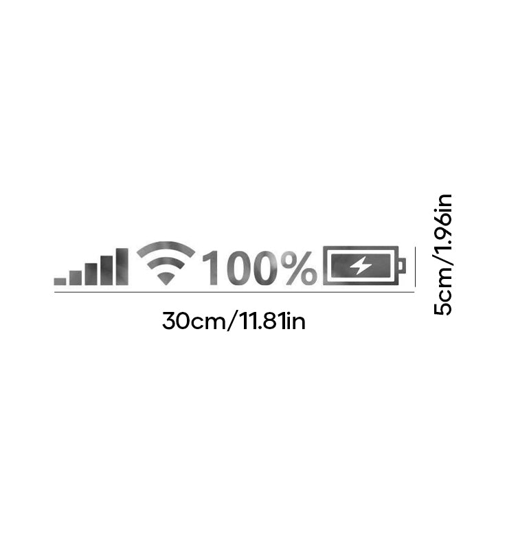 Reflecterende sticker voor batterijsignaal (10 stuks )