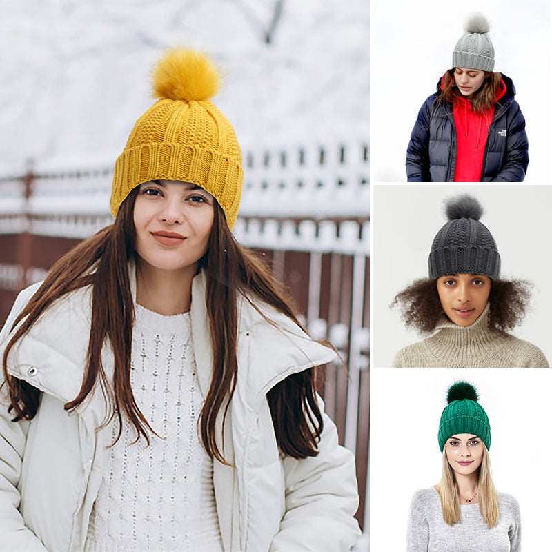 Bonnet en tricot côtelé élastique pour la protection des cheveux