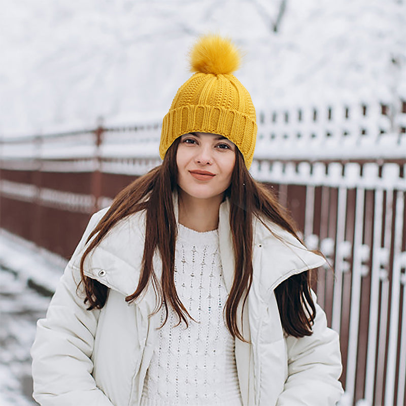 Bonnet en tricot côtelé élastique pour la protection des cheveux