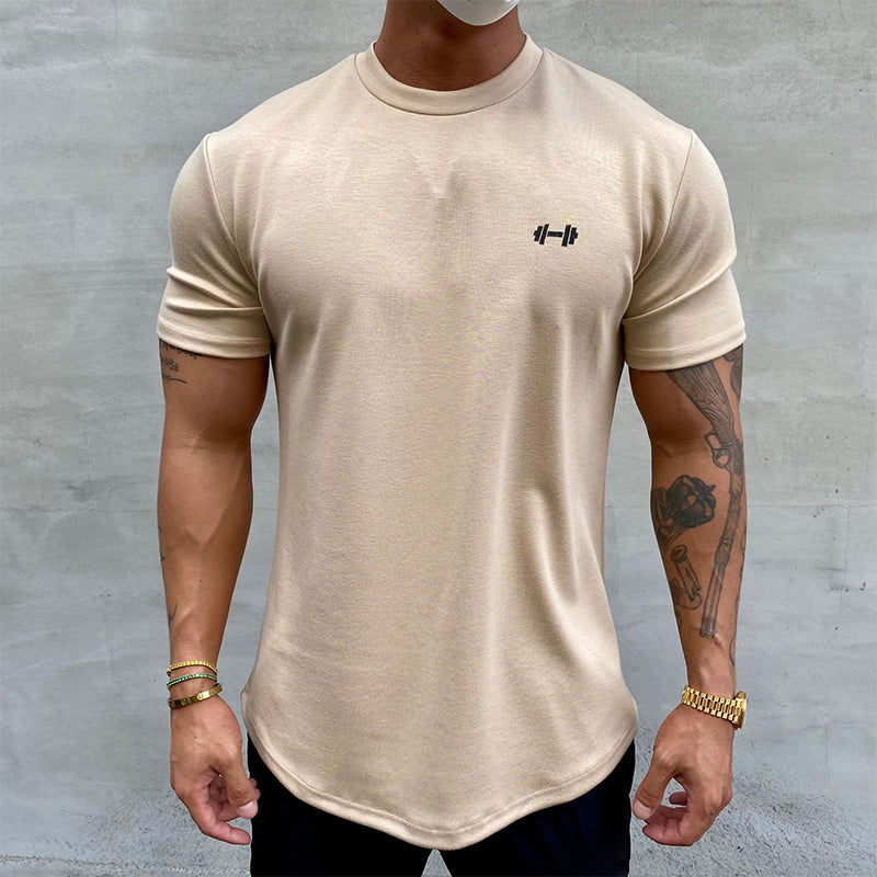 T-shirt de sport extensible en pur coton