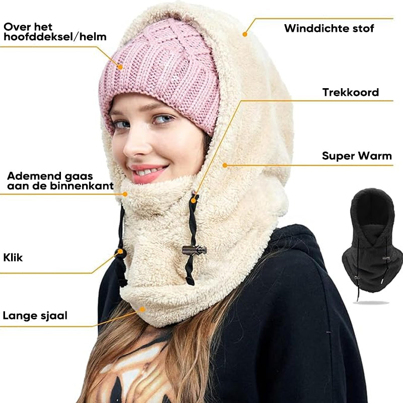 Sherpa capuchon met skimasker