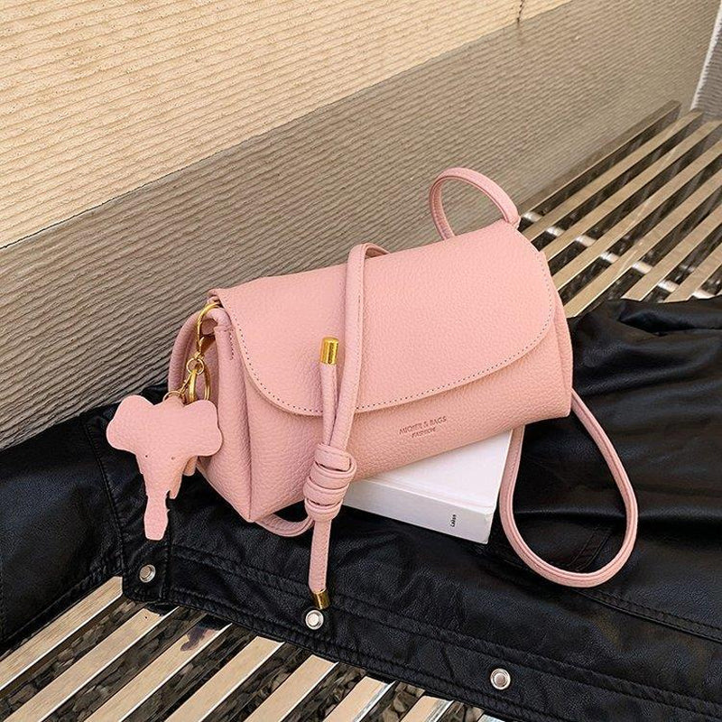 Sac à bandoulière tendance avec pendentif éléphant