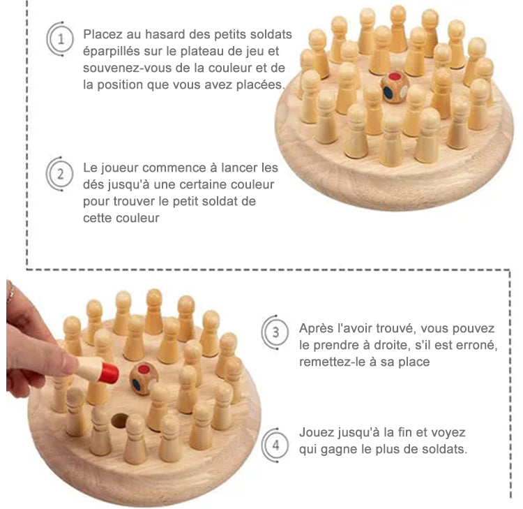 Jeu Éducatif d'Échecs de la Mémoire