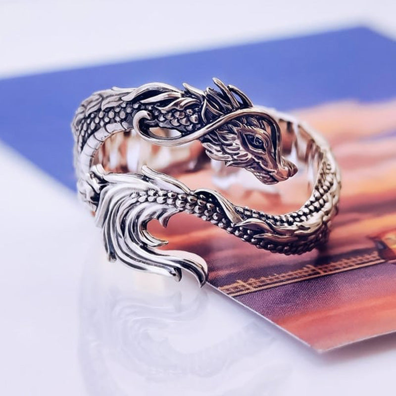 Bague Insolite Dragon Argent