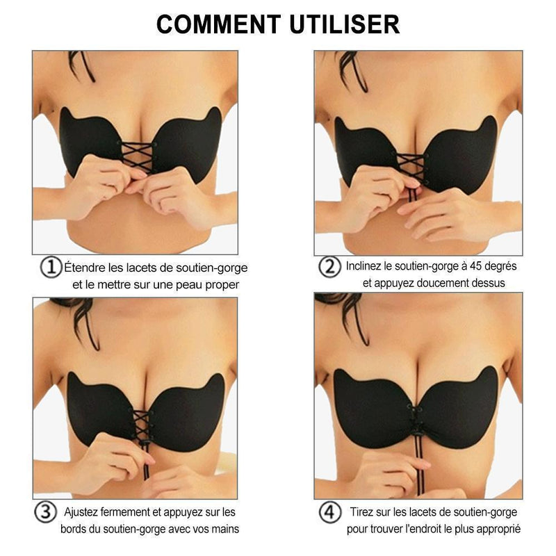 PRO Soutien-Gorge Push-Up Invisible Et Respirant