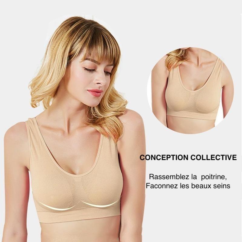 Confort Soutien Gorge de Sport sans armature (3 pièces)