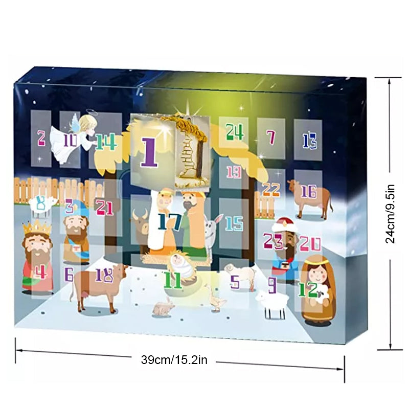 Ensemble de Crèche de Noël 24 Jours