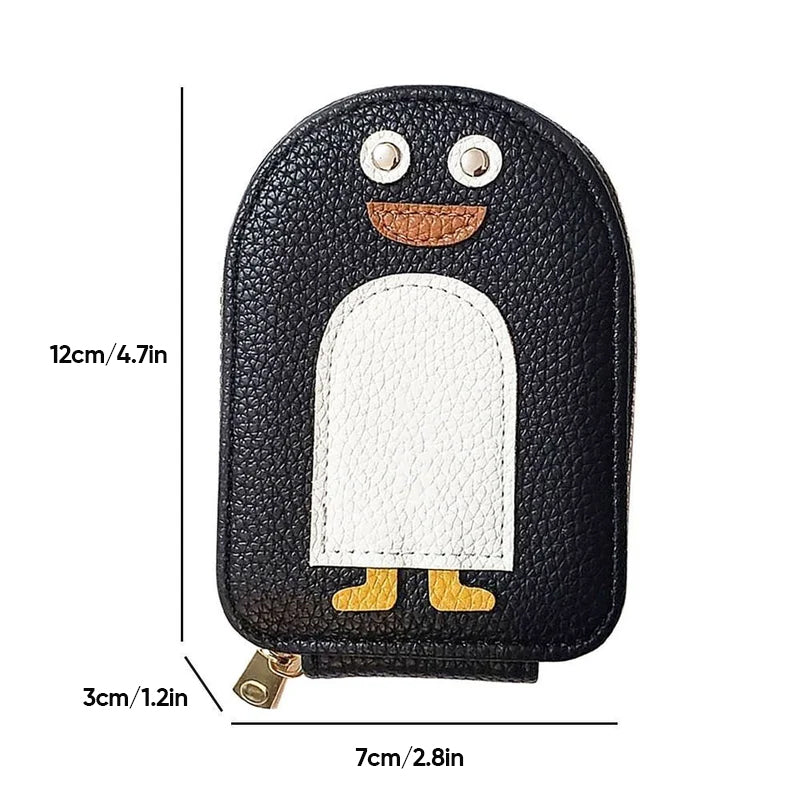 Leuke pinguïns PU-creditcard portemonnee