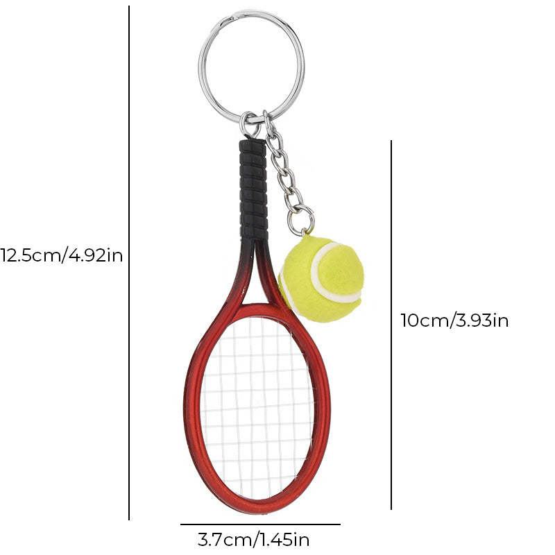 Porte-clés Mini Raquette de Tennis