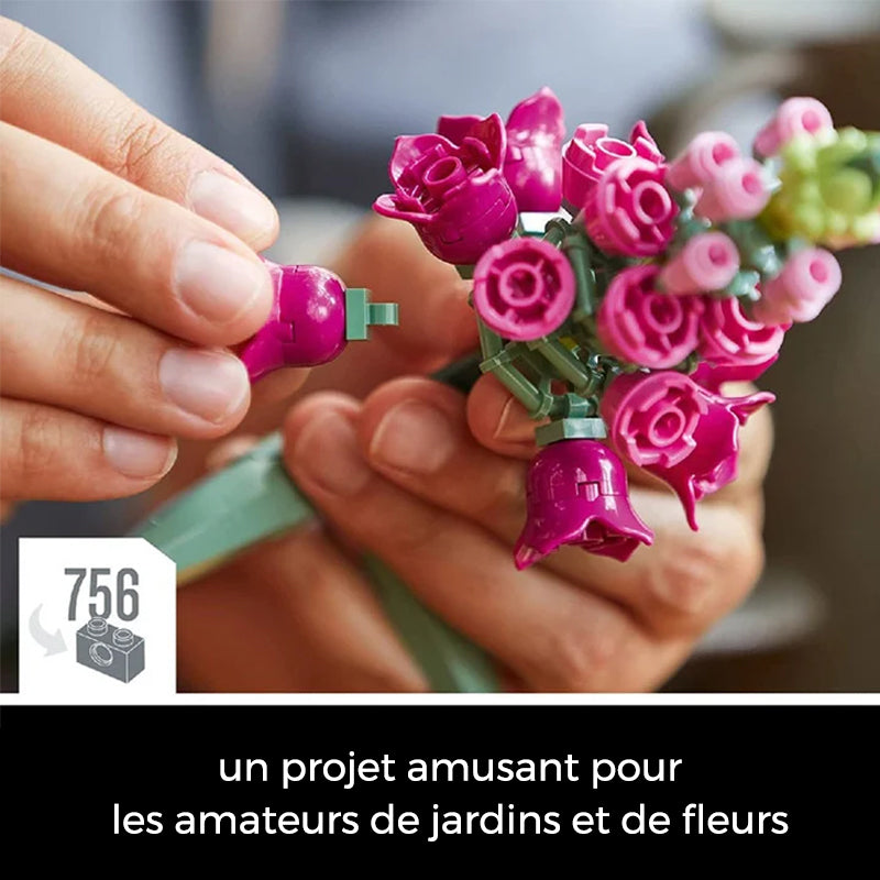 Blocs de Construction en Forme de Fleurs