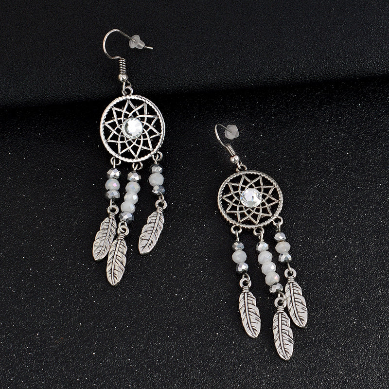 Boucles d'oreilles en cristal attrape-rêves