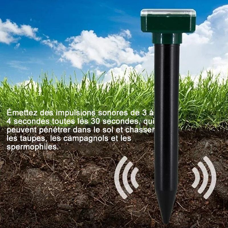 Répulsif solaire antiparasitaire pour jardin