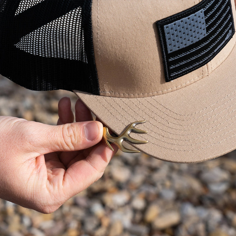 Clip de chapeau de cerf en bois