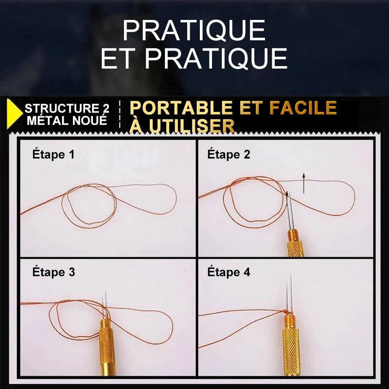 Outil de Nouage de Nœud de Pêche Rapide