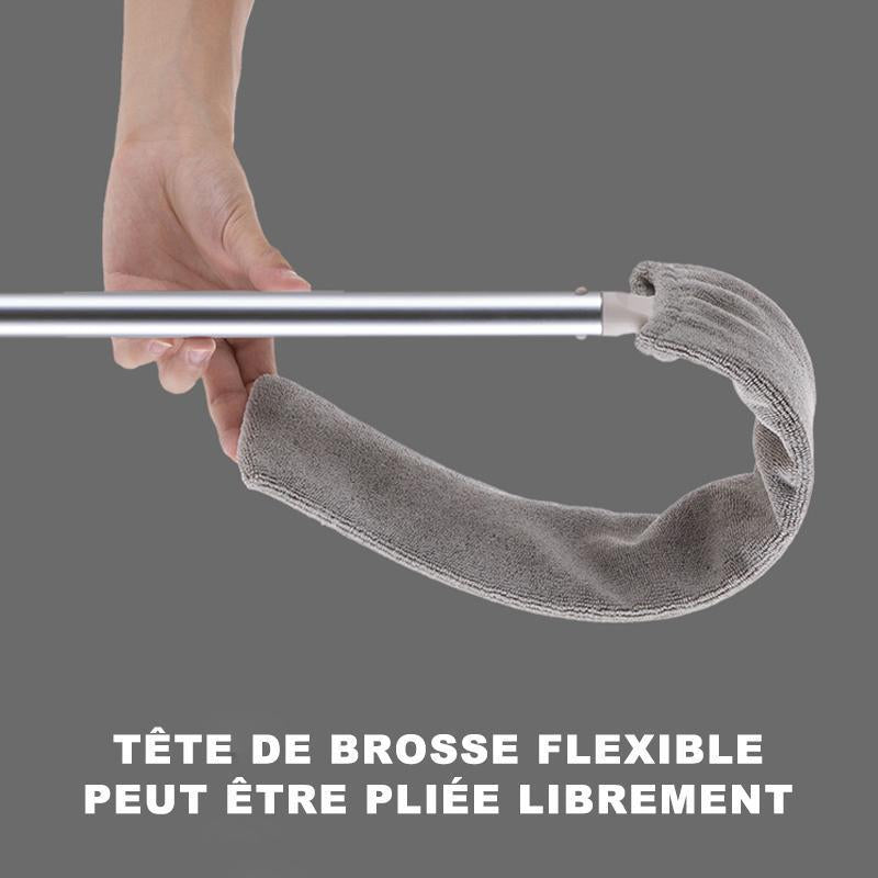 Écart de poussière brosse à long manche