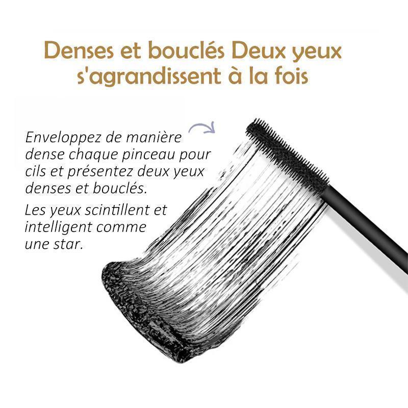 Mascara d'allongement épais en fibre de soie imperméable 4D