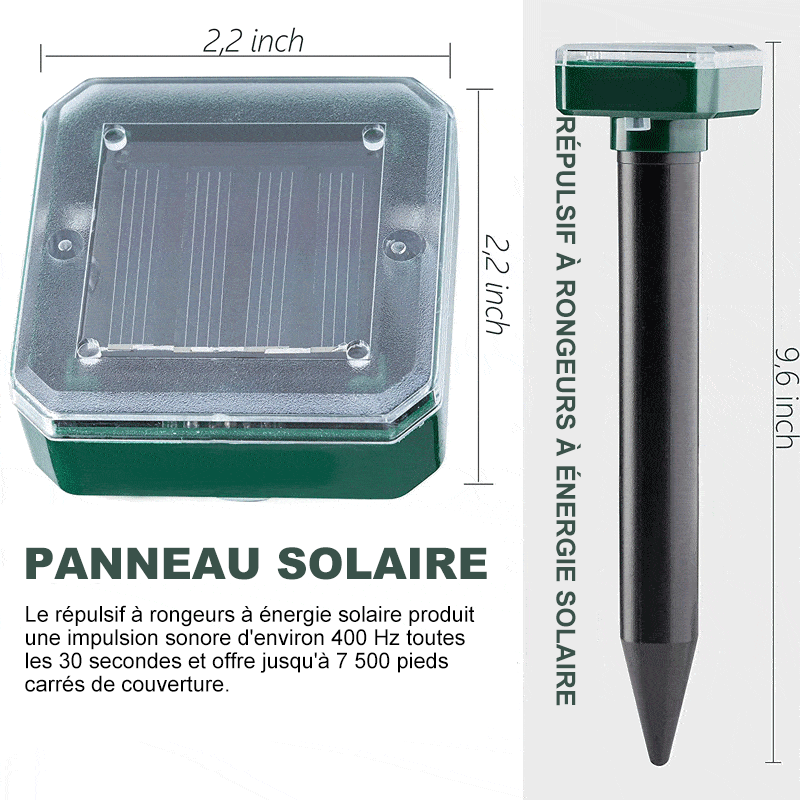 Répulsif solaire antiparasitaire pour jardin