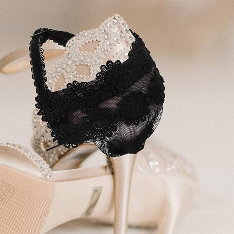 Brides de chaussures à talons hauts en dentelle (3 paires)