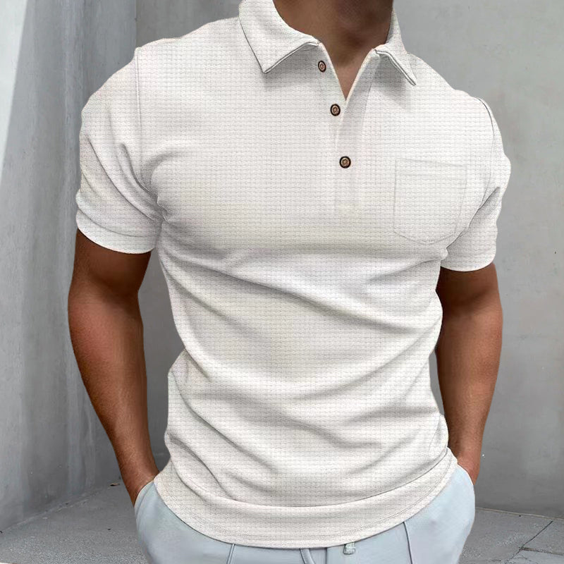 Polo gaufré pour homme