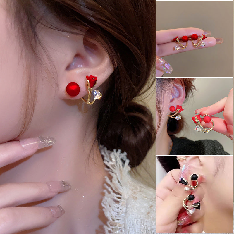 Boucles d'oreilles fleur de tulipe