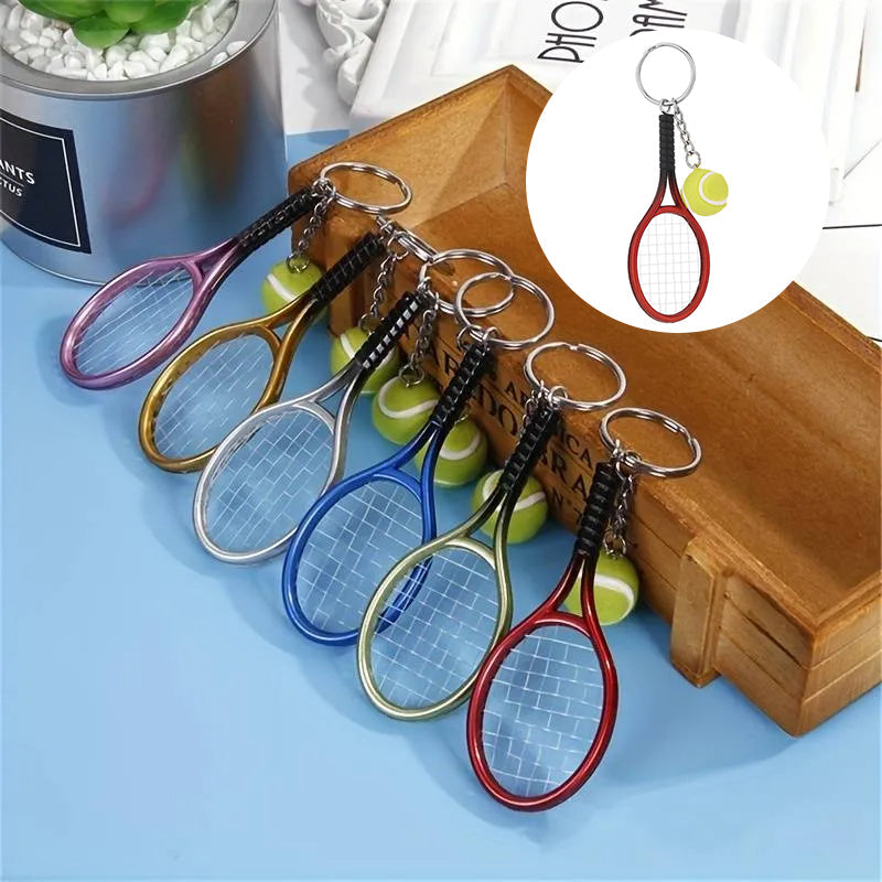 Porte-clés Mini Raquette de Tennis