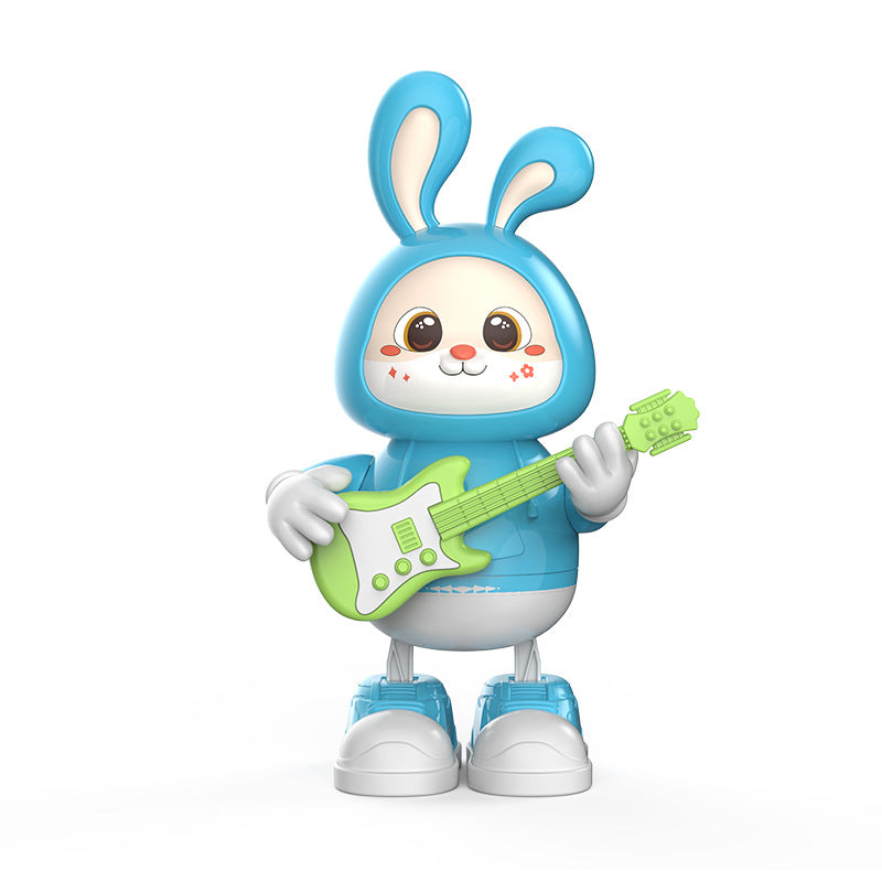 Adorable lapin guitariste jouet